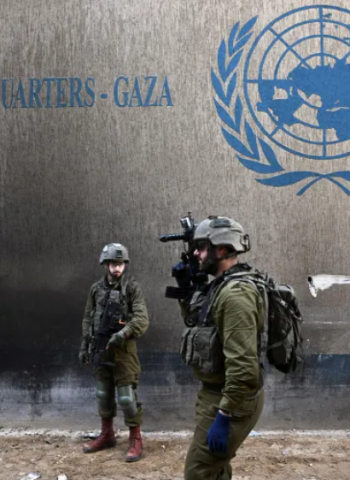 The Israeli occupation bans cooperation with UNRWA..